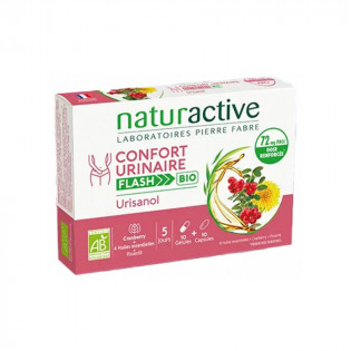 Naturactive Urisanol Confort Urinaire Flash Bio 10 Capsules + 10 Capsules