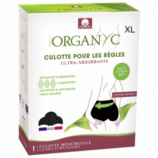 Organyc Ultra-absorbent menstrual panties XL
