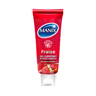 Manix Gel Lubrifiant Fraise. Tube 80ml