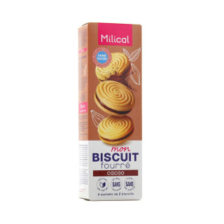 Milical Cocoa-filled cookies 4 bags of 2 cookies