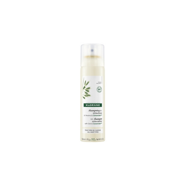 Klorane Shampooing sec extra-doux au Lait d' Avoine. Spray 150ml