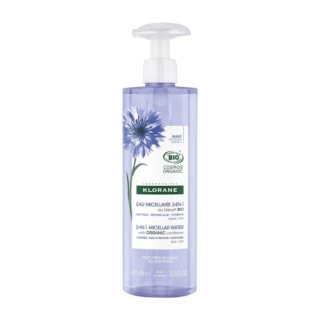 Klorane Micellar Water with cornflower. 400ml bottle