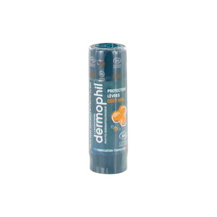 Dermophil Indien Lip Protection Stick Organic Honey Flavor 4 g