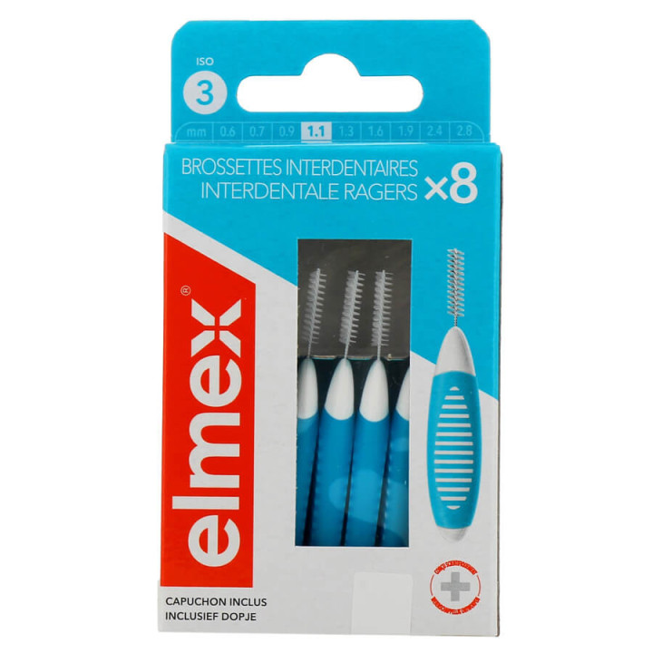 Elmex Interdental Brushes 1.1mm x 8