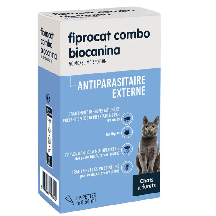 Biocanina Fiprocat Combo External Pest Control 3 pipettes
