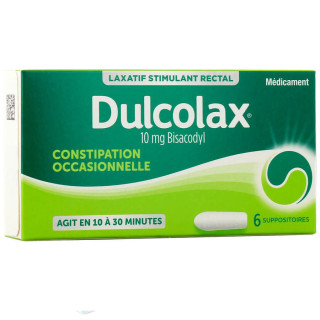 DULCOLAX 10 MG BISACODYL 6 SUPPOSITORIES