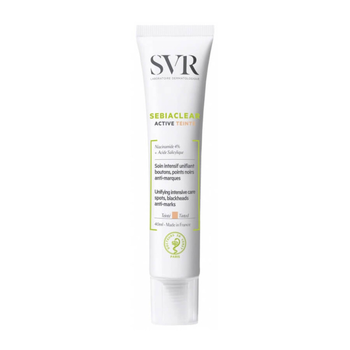 SVR Sebiaclear Active Tinted 40 ml pimples, blackheads and anti-marks