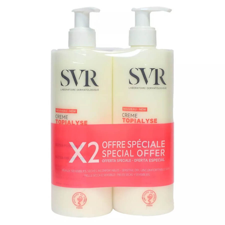 SVR Topialyse soothing nourishing cream 2 x 400 ml