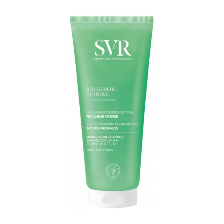 SVR Spirial Déo-Douche Gel Lavant Déodorant 24H 200 ml 3662361000098