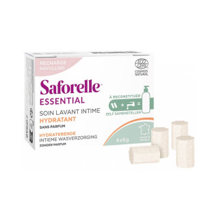 Saforelle Soin Lavant Intime Hydratant Kit à Reconstituer Recharge 4 Sticks