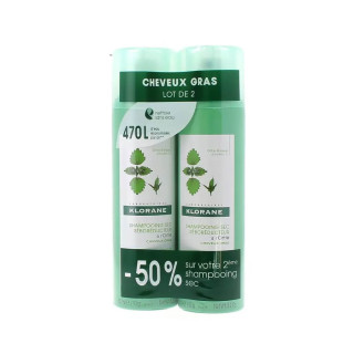 Klorane Dry Shampoo with Nettle 2 x 150ml