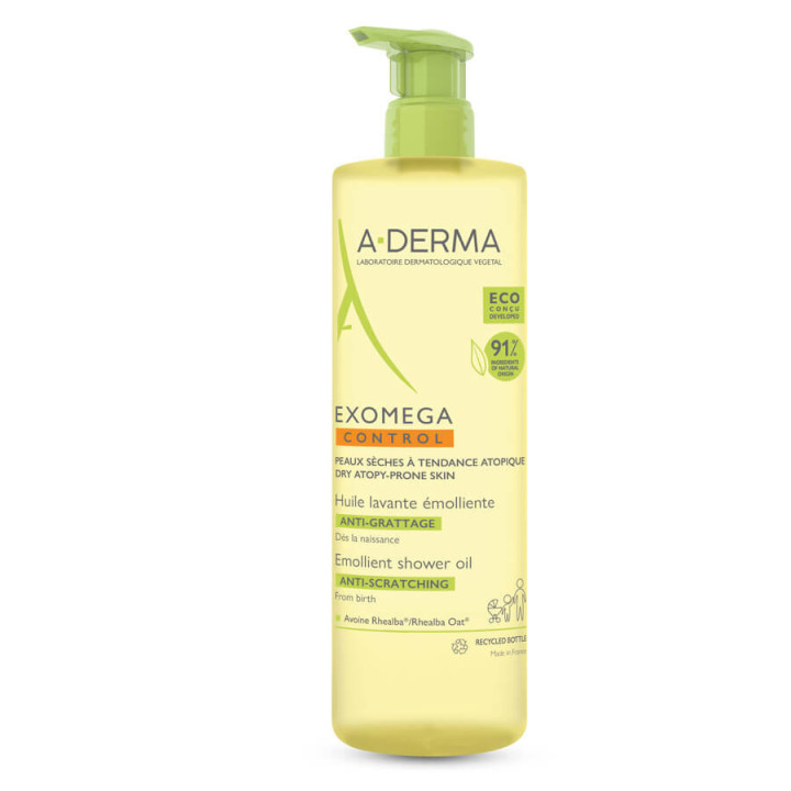 A-Derma Exomega Control Anti-scratch emollient cleansing oil 750 ml
