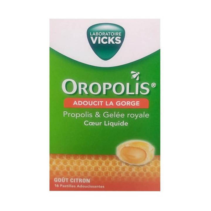 MEDIFLOR OROPOLIS 16 SOOTHING PROPOLIS AND ROYAL JELLY LOZENGES LEMON FLAVOUR