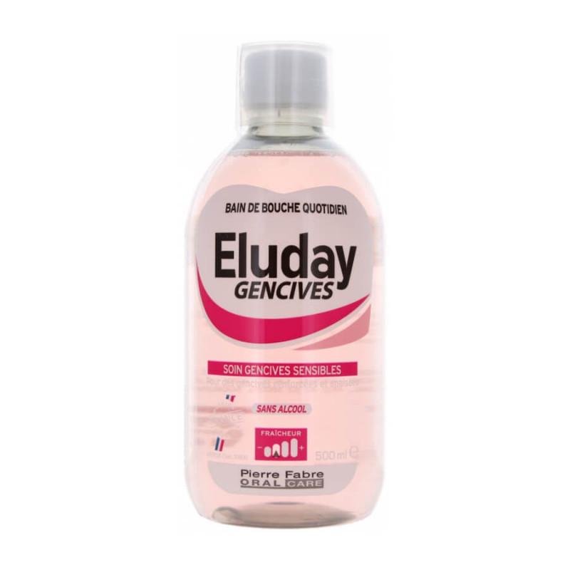 Pierre Fabre Oral Care Eluday Gencives Bain de Bouche Quotidien 500 ml 3577056024221 Pierre Fabre Oral Care Eluday Gencives Bain de Bouche Quotidien 500 ml 3577056024221
