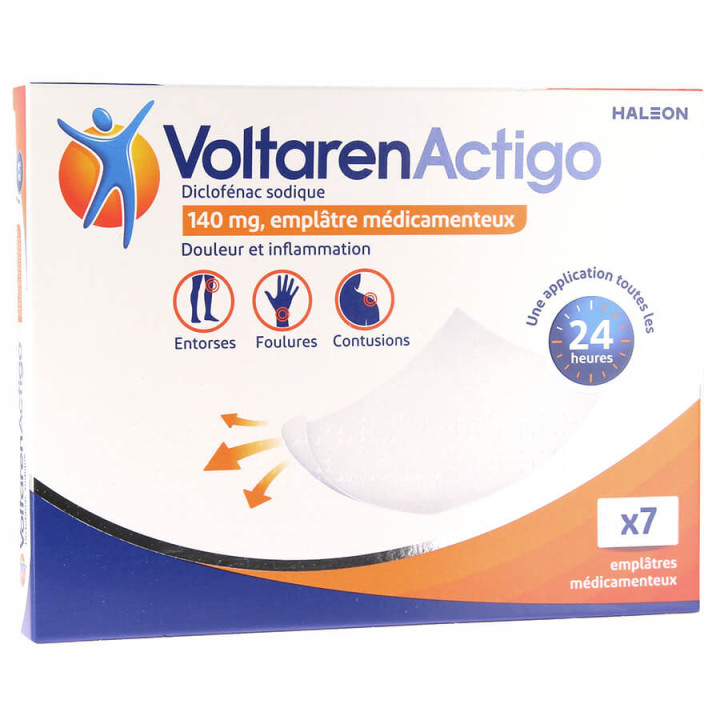Voltaren Actigo 140 mg, 7 Medicated Patches