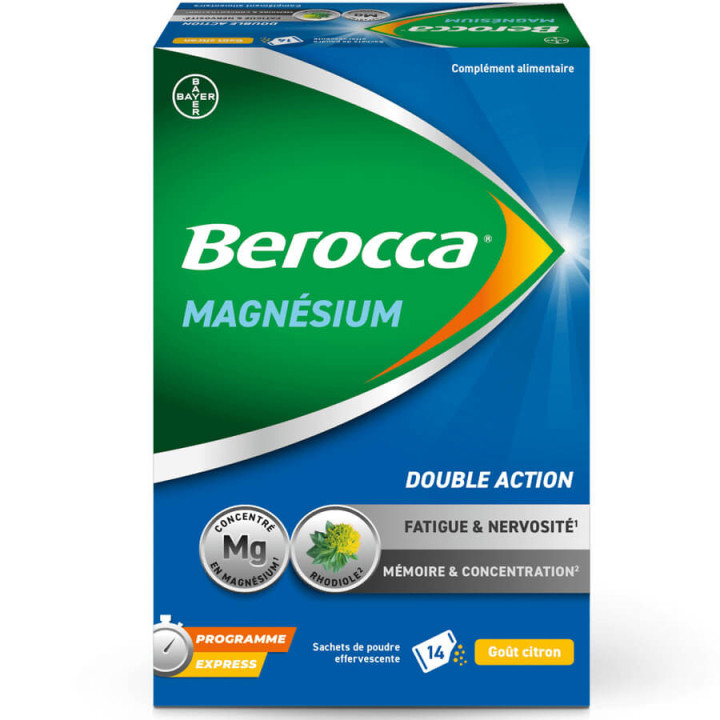 Berocca Magnesium Fatigue and nervousness, Memory and concentration 14 sachets