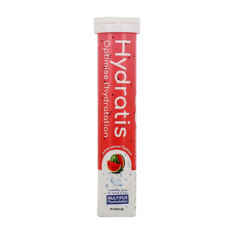 Watermelon Tablets Hydratis Hydration Solution 20 Effervescent Tablets Watermelon Flavor