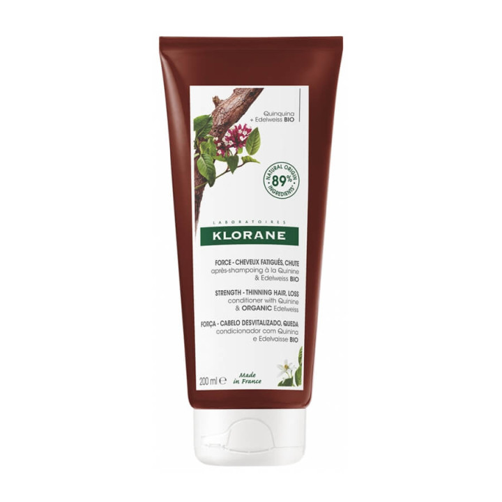 Klorane Organic Quinine & Edelweiss Strength Conditioner for Tired and Falling Hair 200 ml