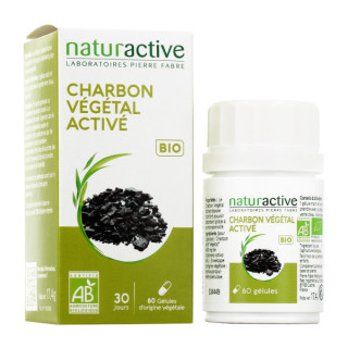 Naturactive Charbon végétal activé BIO 60 gélules