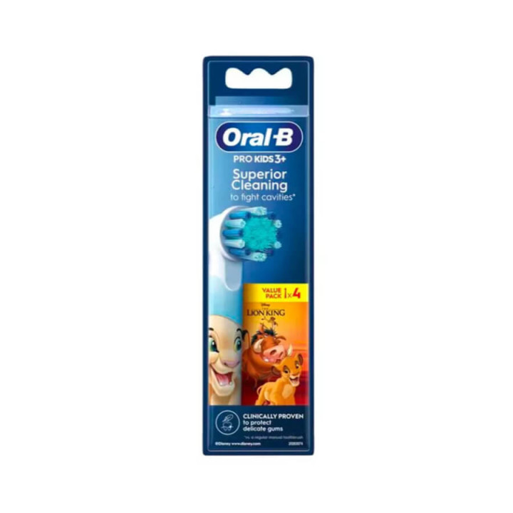 Oral-B Pro Kids 3+ The Lion King Replacement Brushes 4 Brushes