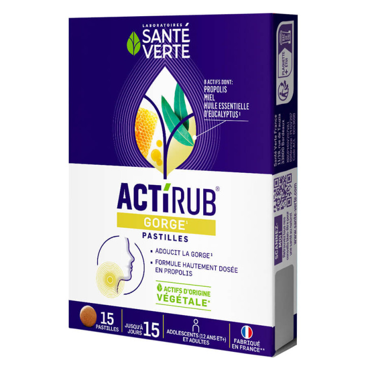 Santé Verte Actirub Propolis Echinacea 15 lozenges