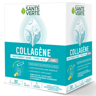 Santé Verte Collagène Poudre Goût Citron 30 Sticks 3700695203560