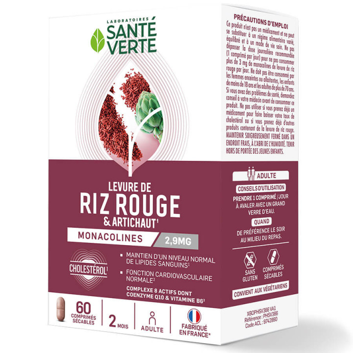 Green Health Red Yeast Rice 600mg box of 60 tablets