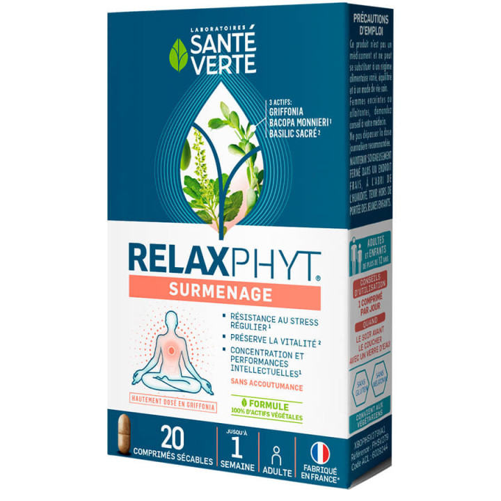 Relaxphyt stress and overwork Green Health box 20 tablets