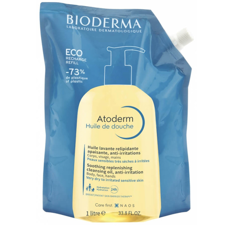 Bioderma Atoderm Huile de Douche Éco-Recharge 1 Litre 3701129807330