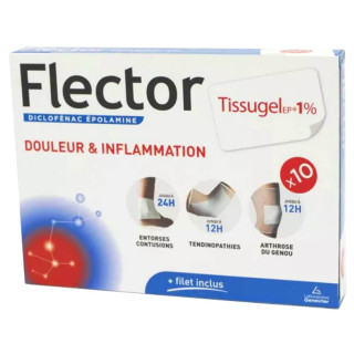 Flector tissugel 10 emplatres 10cmx14cm 3400937822565