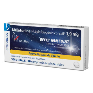 Biogaran Melatonin Flash 1.9 mg 30 tablets