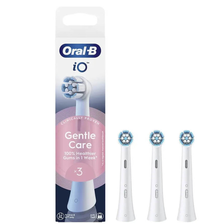Oral B IO Gentle Care Brossettes de Rechange Brosse à Dents Electrique 3 Unités 8700216373739