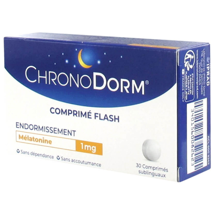 IPRAD ChronoDorm Melatonin 1 mg 30 Sublingual Tablets