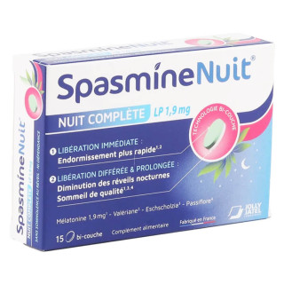 Spasmine Nuit Nuit complète LP1,9 mg 15 bi-couche 3770010380122