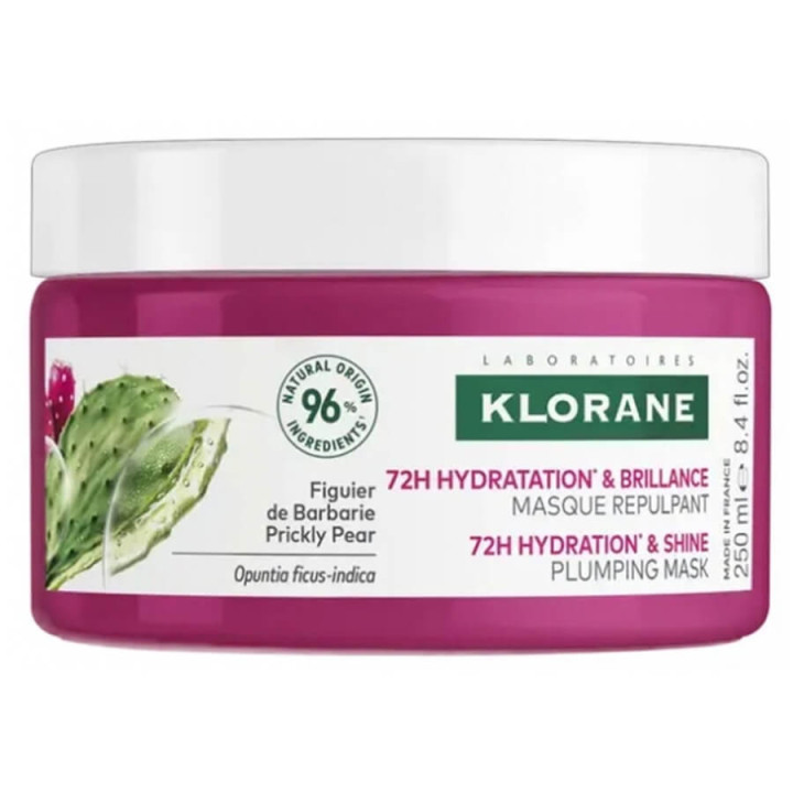 Klorane Hydratation & Brillance Masque Repulpant au Figuier de Barbarie 250 ml 3282770394832