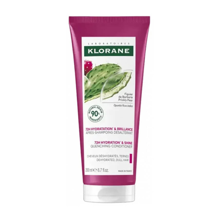 Klorane Hydratation Brillance Après-Shampoing Désaltérant au Figuier de Barbarie 200 ml 3282770394580