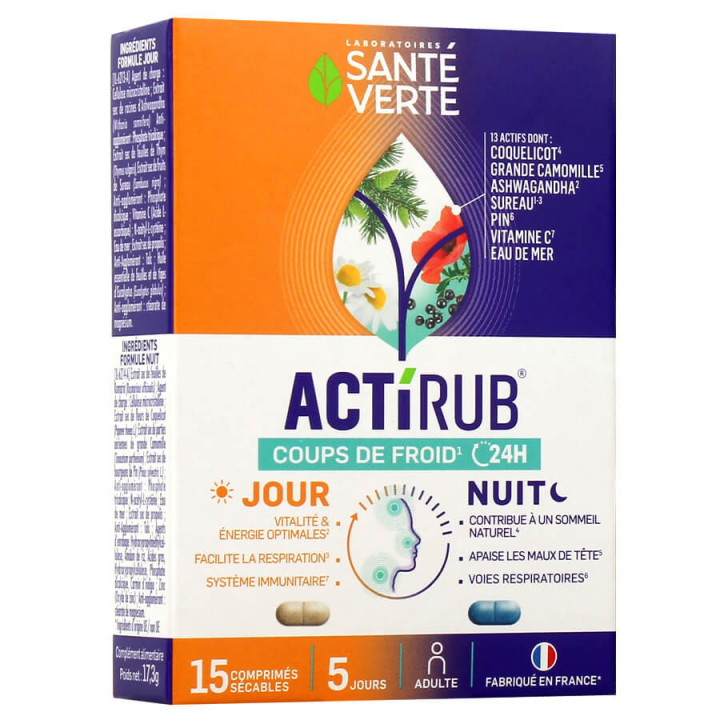 Actirub Coups de Froid 24h 15 comprimés 3700695203539