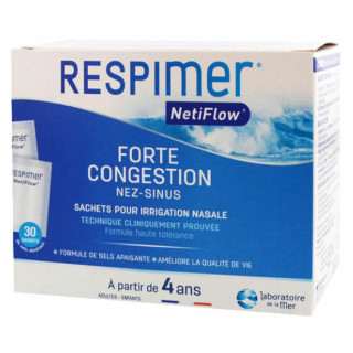 Respimer NetiFlow Sels Minéraux Pour Irrigation Nasale 30 sachets 3564300001756