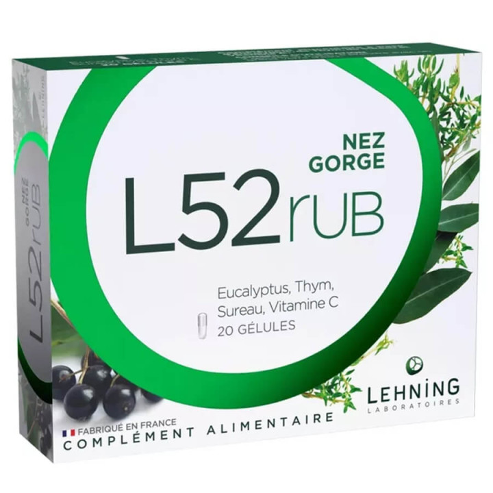 Lehning L52Rub nose and throat 20 capsules
