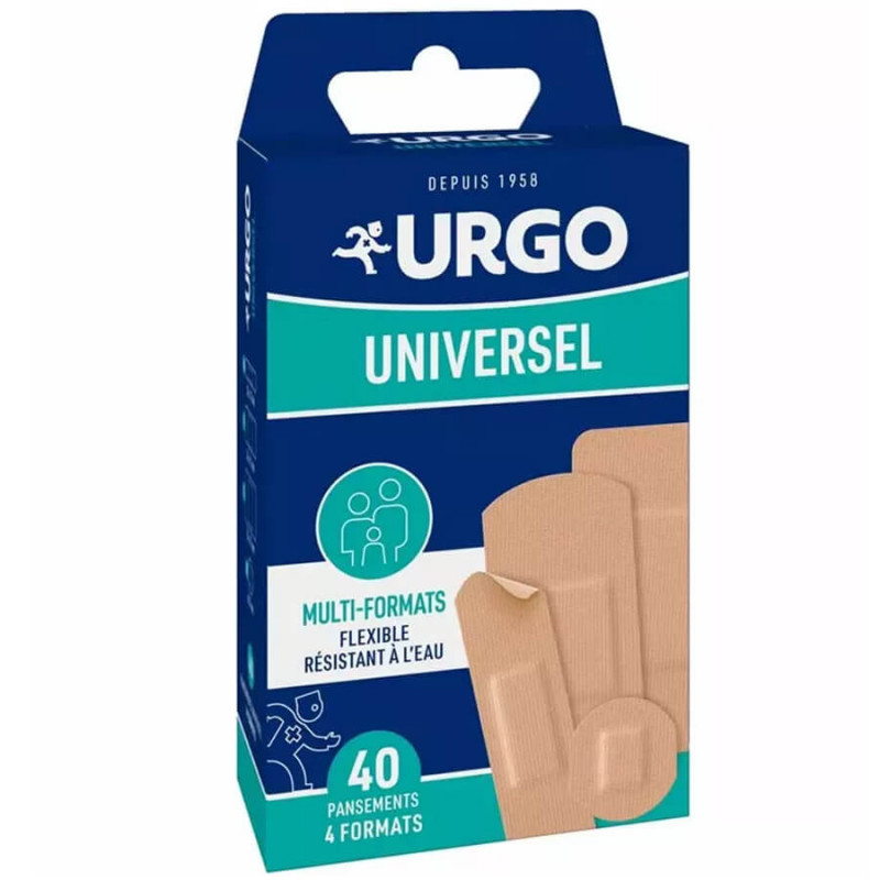 Urgo Universel Pansements 4 formats 40 pansements 3664492019277 Urgo Universel Pansements 4 formats 40 pansements 3664492019277