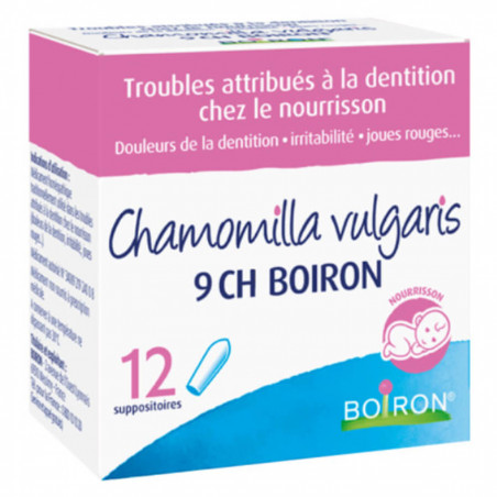 Boiron Chamomilla vulgaris 9 CH 12 suppositoires 3400921924008
