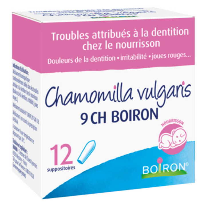 Boiron Chamomilla vulgaris 9 CH 12 suppositoires 3400921924008