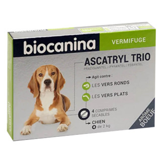 Biocaanina Ascatryl Trio Dog 4 tablets