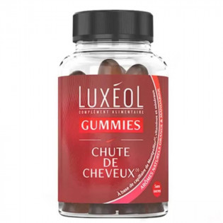 Luxéol Gummies chute de cheveux 60 gummies arôme naturel de cassis 3760007337307