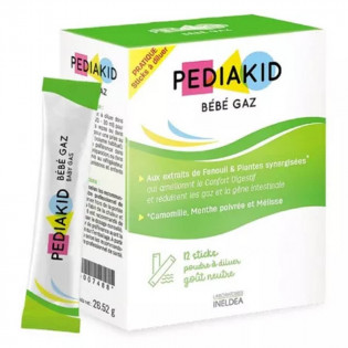 Pediakid Bébé Gaz 12 Sticks Intestinal balance, Digestive discomfort 12 sticks