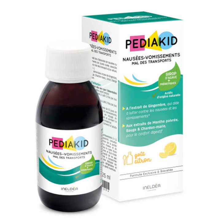 Pediakid Nausées Vomissements Mal des Transports Sirop 125ml 3700225600296