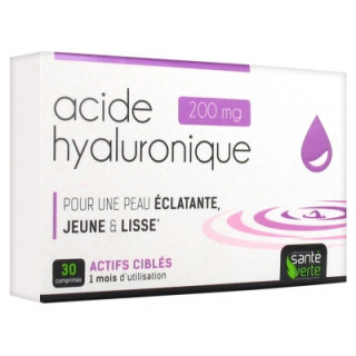 Santé Verte Acide Hyaluronique 200 mg + Collagène marin 250 mg. 30 comprimés