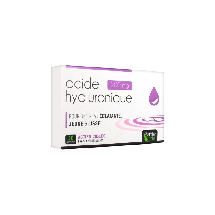 Santé Verte Acide Hyaluronique 200 mg + Collagène marin 250 mg. 30 comprimés