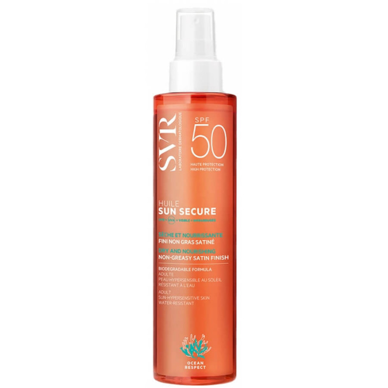 SVR Sun Secure Huile Sèche SPF50 200 ml 3662361001736 SVR Sun Secure Huile Sèche SPF50 200 ml 3662361001736