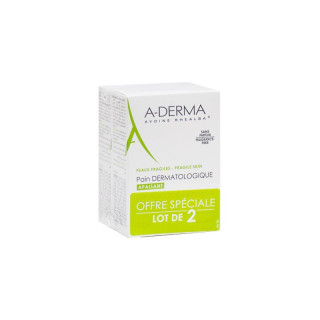 Aderma Pain Dermatologique Apaisant Lot de 2x100G